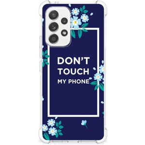 Samsung Galaxy A53 5G Anti Shock Case Flowers Blue DTMP