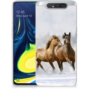Samsung Galaxy A80 TPU Hoesje Paarden