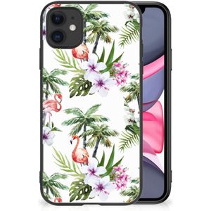 iPhone 11 Dierenprint Telefoonhoesje Flamingo Palms
