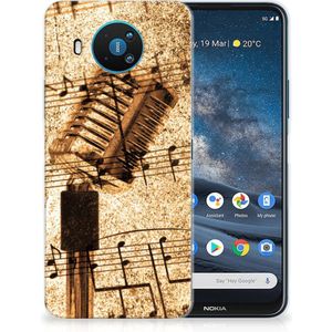 Nokia 8.3 Siliconen Hoesje met foto Bladmuziek