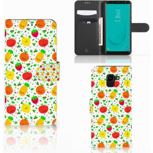 Samsung Galaxy J6 2018 Book Cover Fruits