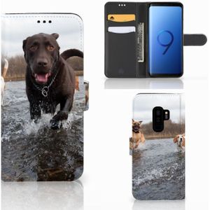 Samsung Galaxy S9 Plus Telefoonhoesje met Pasjes Honden Labrador
