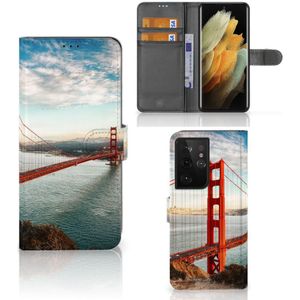 Samsung Galaxy S21 Ultra Flip Cover Golden Gate Bridge