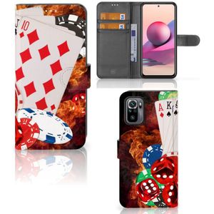 Xiaomi Redmi Note 10S | 10 4G | Poco M5s Wallet Case met Pasjes Casino