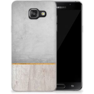 Samsung Galaxy A3 2016 Bumper Hoesje Wood Concrete