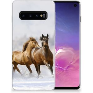 Samsung Galaxy S10 TPU Hoesje Paarden