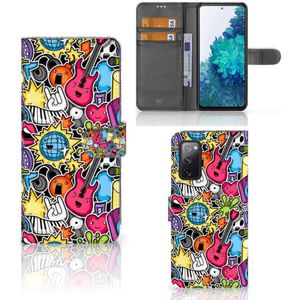 Samsung Galaxy S20 FE Wallet Case met Pasjes Punk Rock