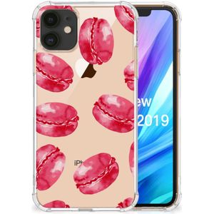 Apple iPhone 11 Beschermhoes Pink Macarons