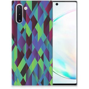 Samsung Galaxy Note 10 TPU Hoesje Abstract Green Blue