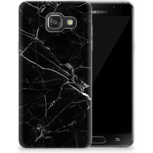 Samsung Galaxy A3 2016 TPU Siliconen Hoesje Marmer Zwart - Origineel Cadeau Vader