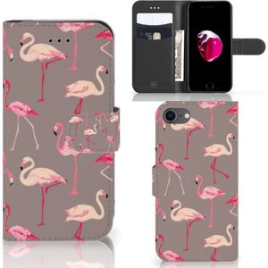 iPhone 7 | 8 | SE (2020) | SE (2022) Telefoonhoesje met Pasjes Flamingo