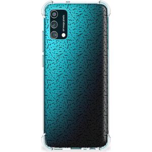 Samsung Galaxy M02s | A02s Doorzichtige Silicone Hoesje Stripes Dots