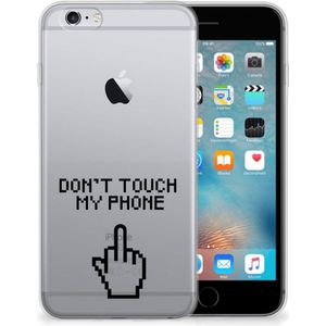 Apple iPhone 6 | 6s Silicone-hoesje Finger Don't Touch My Phone