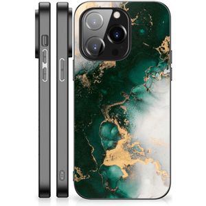 Marmeren Print Telefoonhoesje voor iPhone 14 Pro Marmer Groen