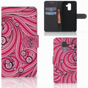 Samsung Galaxy A6 Plus 2018 Hoesje Swirl Pink