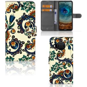 Wallet Case Nokia X10 | Nokia X20 Barok Flower