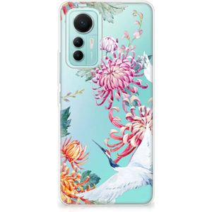 Xiaomi 12 Lite TPU Hoesje Bird Flowers