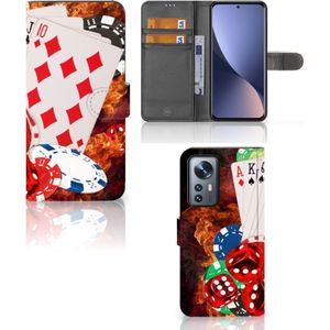 Xiaomi 12 Pro Wallet Case met Pasjes Casino