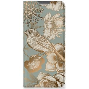Smart Cover voor OPPO A54s | A16 | A16s Vintage Bird Flowers