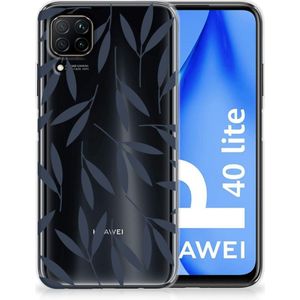 Huawei P40 Lite TPU Case Leaves Blue