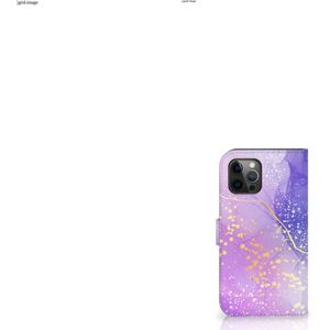 Hoesje voor Apple iPhone 12 Pro Max Watercolor Paars