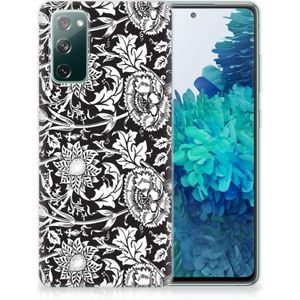 Samsung Galaxy S20 FE TPU Case Black Flowers