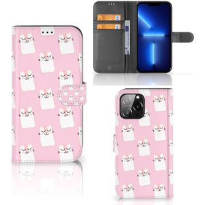 iPhone 13 Pro Max Telefoonhoesje met Pasjes Sleeping Cats