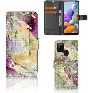 Hoesje Samsung Galaxy A21s Letter Painting