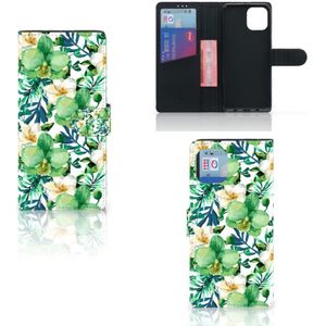 Motorola Edge 20 Lite Hoesje Orchidee Groen