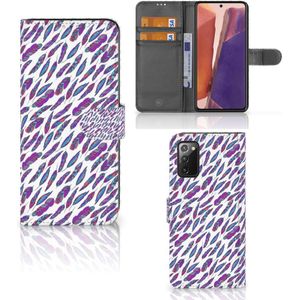 Samsung Galaxy Note 20 Telefoon Hoesje Feathers Color