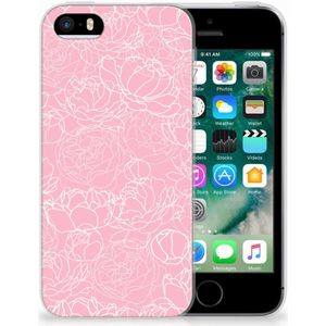 Apple iPhone SE | 5S TPU Case White Flowers