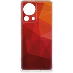 TPU Hoesje voor Xiaomi 13 Lite Polygon Red
