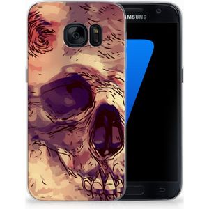 Silicone Back Case Samsung Galaxy S7 Skullhead