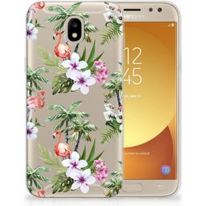Samsung Galaxy J5 2017 TPU Hoesje Flamingo Palms