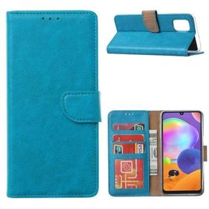 Wallet Case Galaxy Note20 Turquoise met Pasjeshouder