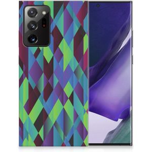 Samsung Galaxy Note20 Ultra TPU Hoesje Abstract Green Blue