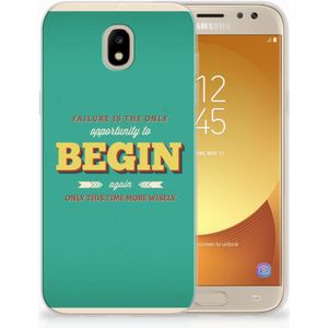 Samsung Galaxy J5 2017 Siliconen hoesje met naam Quote Begin