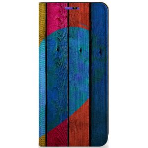 Samsung Galaxy A22 4G | M22 Book Wallet Case Wood Heart - Cadeau voor je Vriend