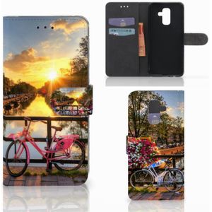 Samsung Galaxy A6 Plus 2018 Flip Cover Amsterdamse Grachten