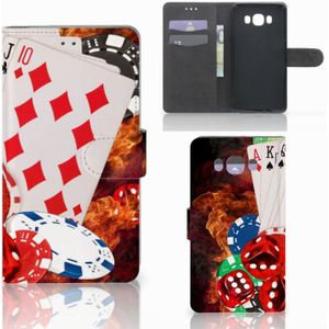 Samsung Galaxy J7 2016 Wallet Case met Pasjes Casino