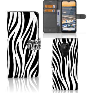 Nokia 5.3 Telefoonhoesje met Pasjes Zebra