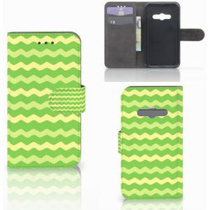 Samsung Galaxy Xcover 3 | Xcover 3 VE Telefoon Hoesje Waves Green
