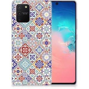 Samsung Galaxy S10 Lite TPU Siliconen Hoesje Tiles Color