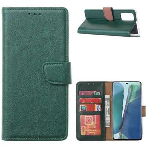 Bookcase Xiaomi Mi 10 Lite Hoesje Groen met Standaard