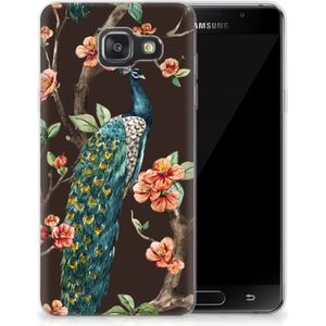 Samsung Galaxy A3 2016 TPU Hoesje Pauw met Bloemen