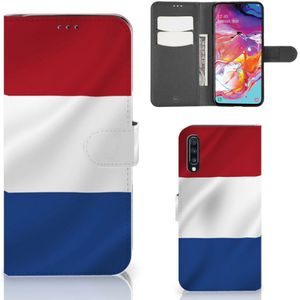Samsung Galaxy A70 Bookstyle Case Nederlandse Vlag