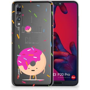 Huawei P20 Pro Siliconen Case Donut Roze