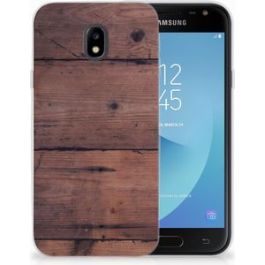 Samsung Galaxy J3 2017 Bumper Hoesje Old Wood