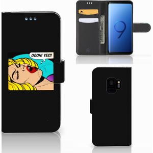 Samsung Galaxy S9 Wallet Case met Pasjes Popart Oh Yes