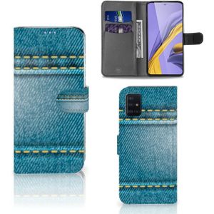 Samsung Galaxy A51 Wallet Case met Pasjes Jeans